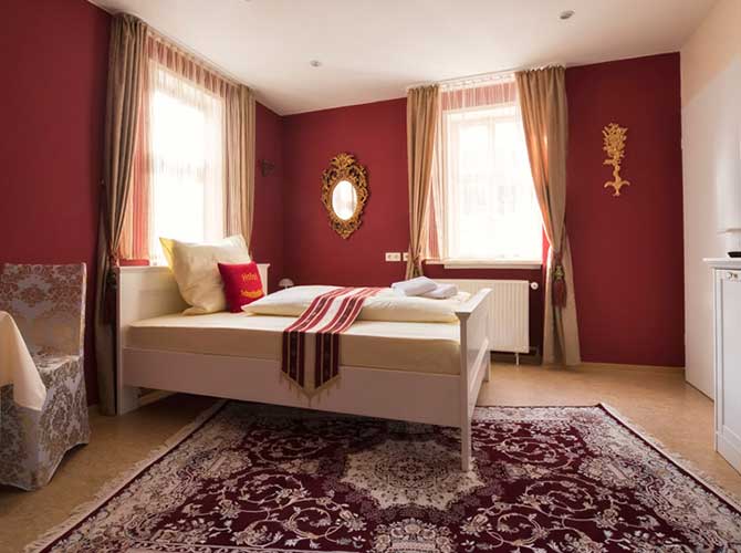 Zimmer des Hotel & Café Schachtenburg in Schlitz